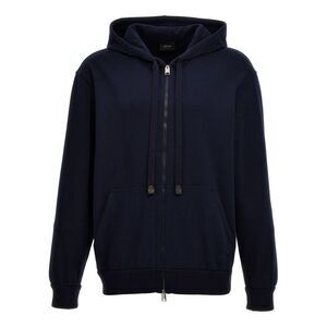 Brioni Men Piquet Cotton Hoodie